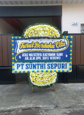 Papan Bunga Duka di Jagabaya Ii